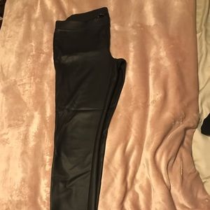Express Faux Black Leather Leggings